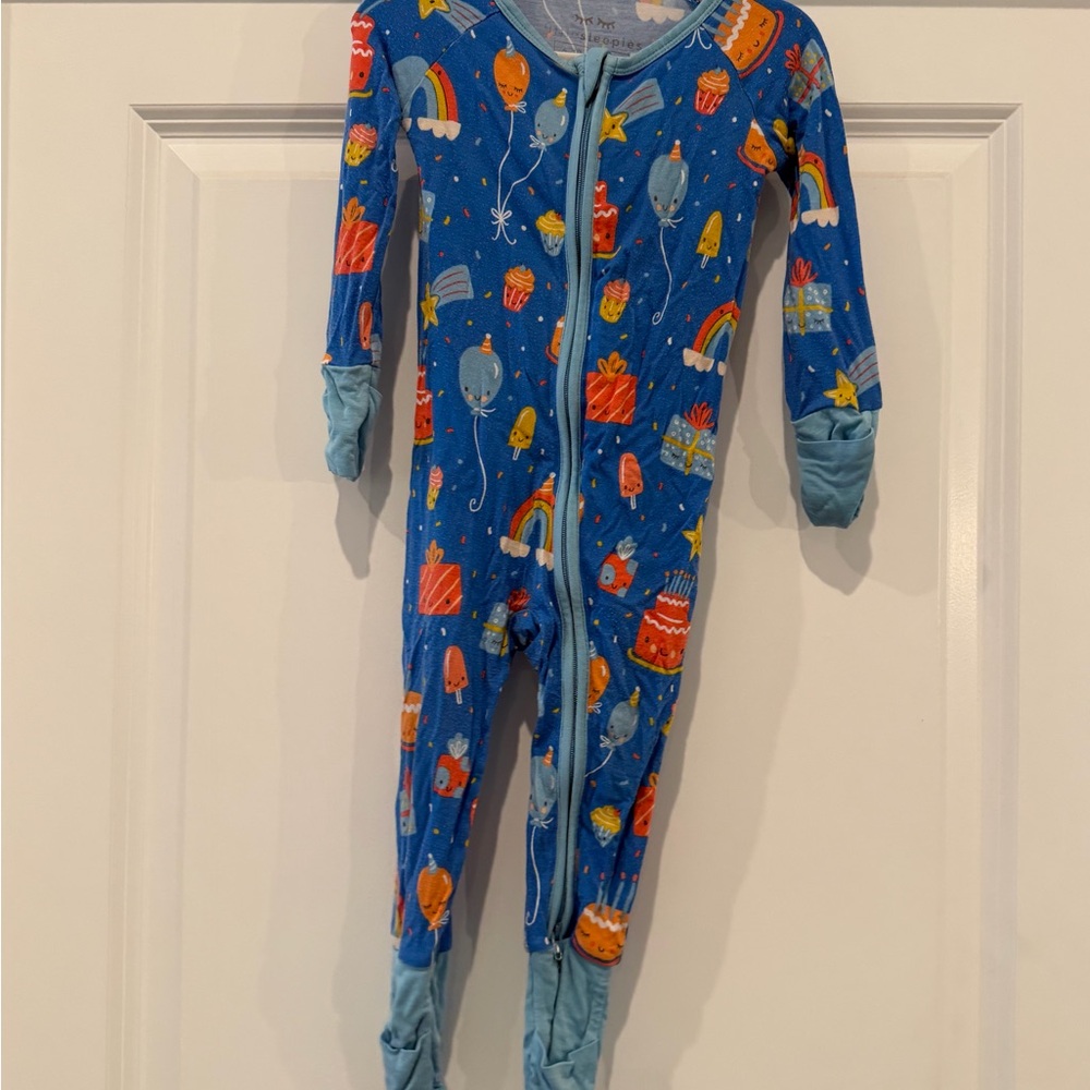 Little Sleepies Zippy in Birthday Print